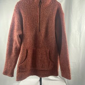 Half zip women Natural pull over! Very warm!